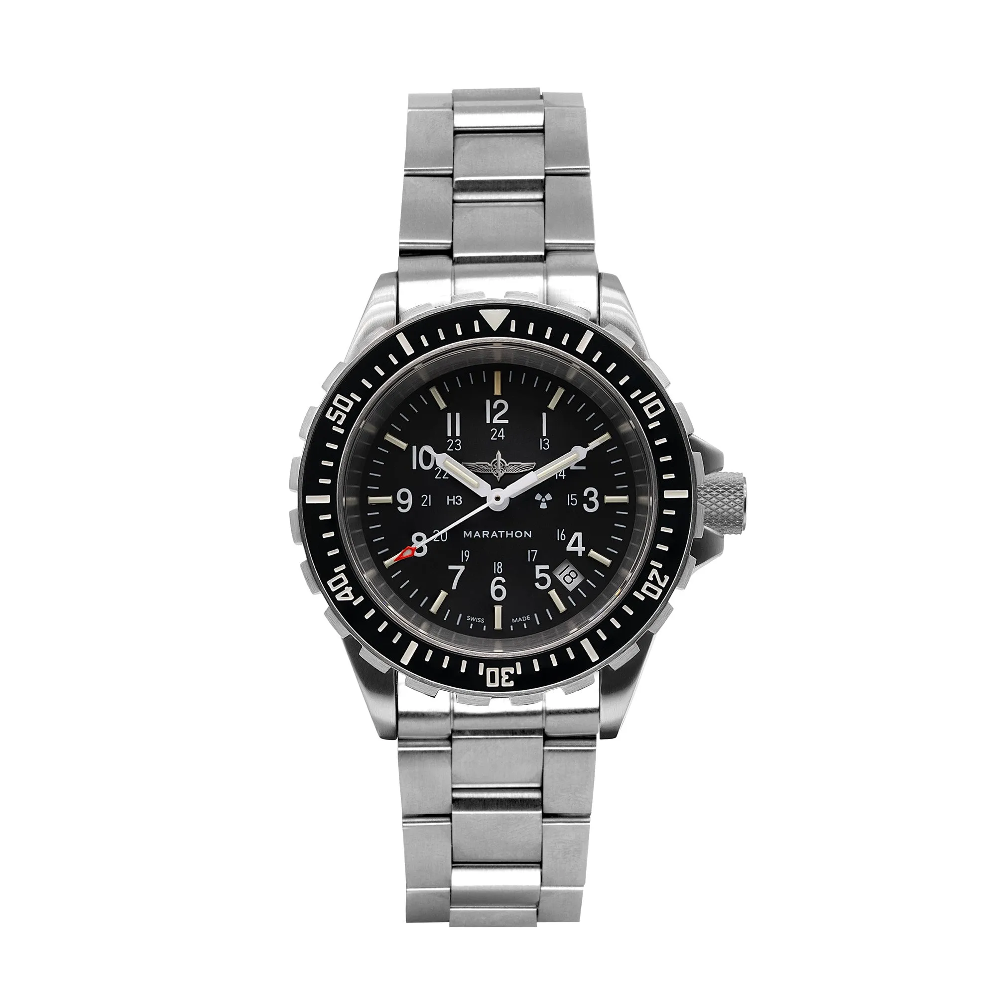 41mm Official Duvdevan Large Diver's Quartz (TSAR) with Stainless Steel Bracelet