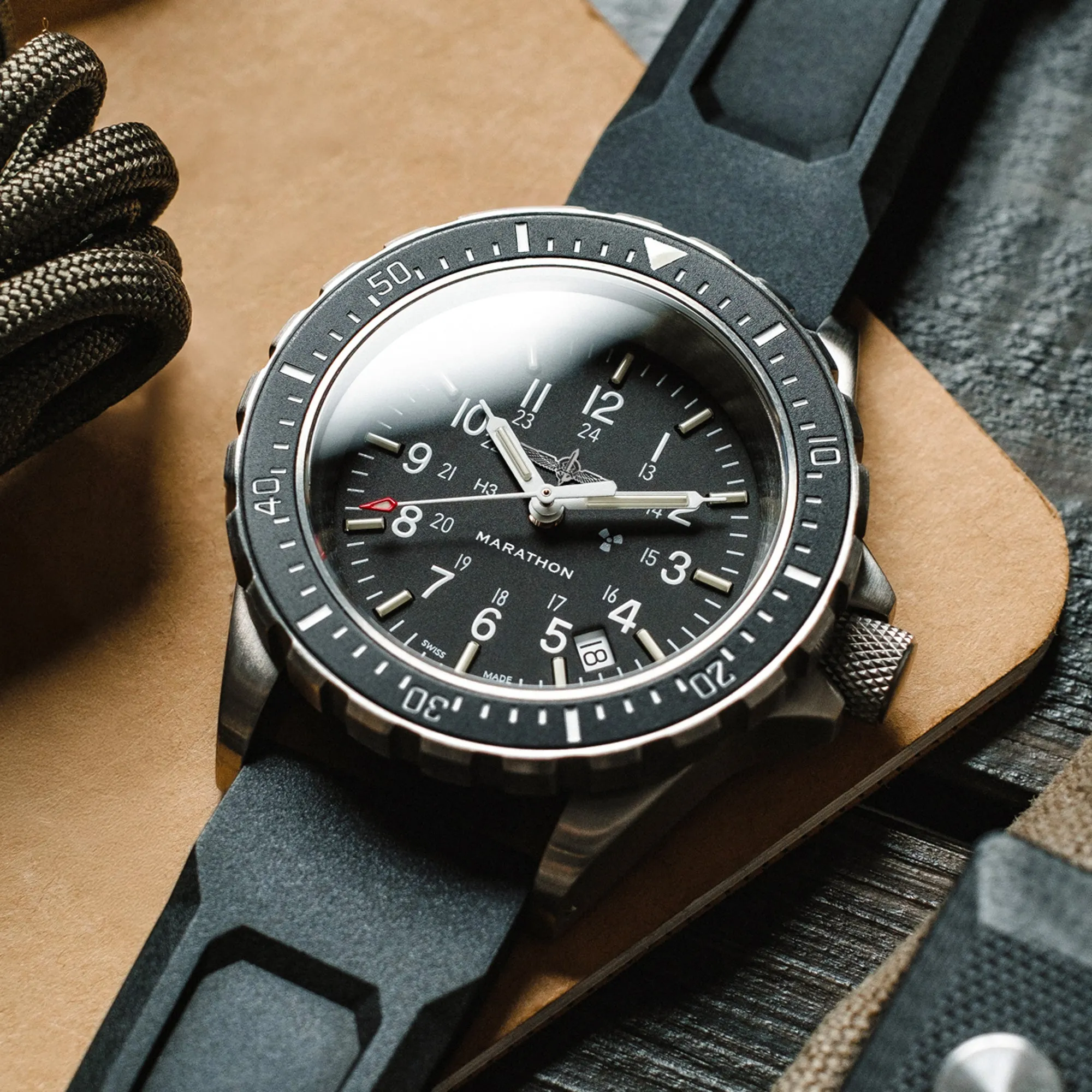 41mm Official Duvdevan Large Diver's Quartz (TSAR) with Stainless Steel Bracelet