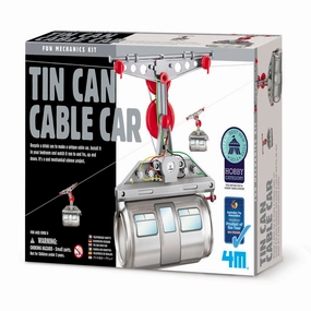 4M Tin Can Cable Car - Multi-Colored Mechanical Science Kit