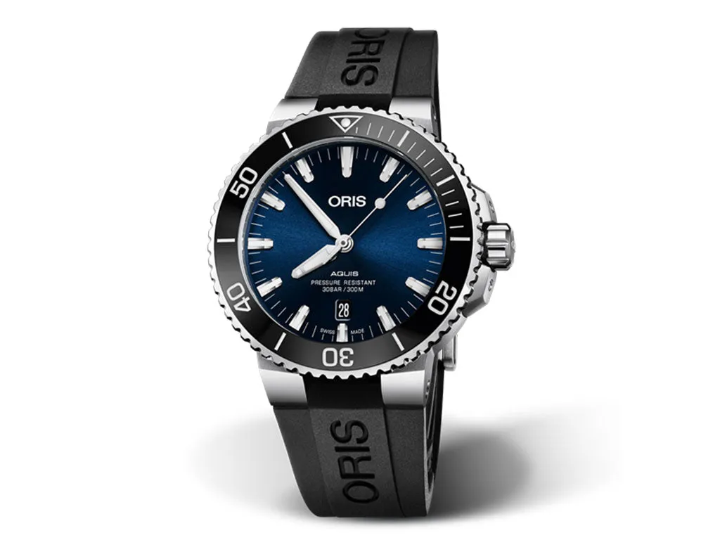 Aquis Date Blue - Rubber - 43.5mm - Ref.  01 733 7730 4135-07 4 24 64EB
