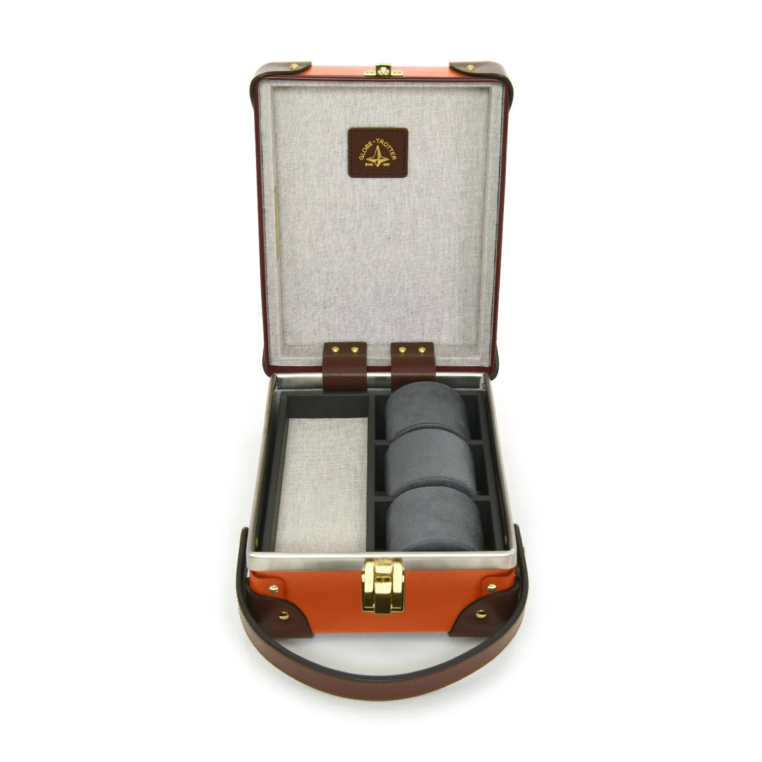 Centenary · 3-Slot Watch Case | Marmalade/Brown
