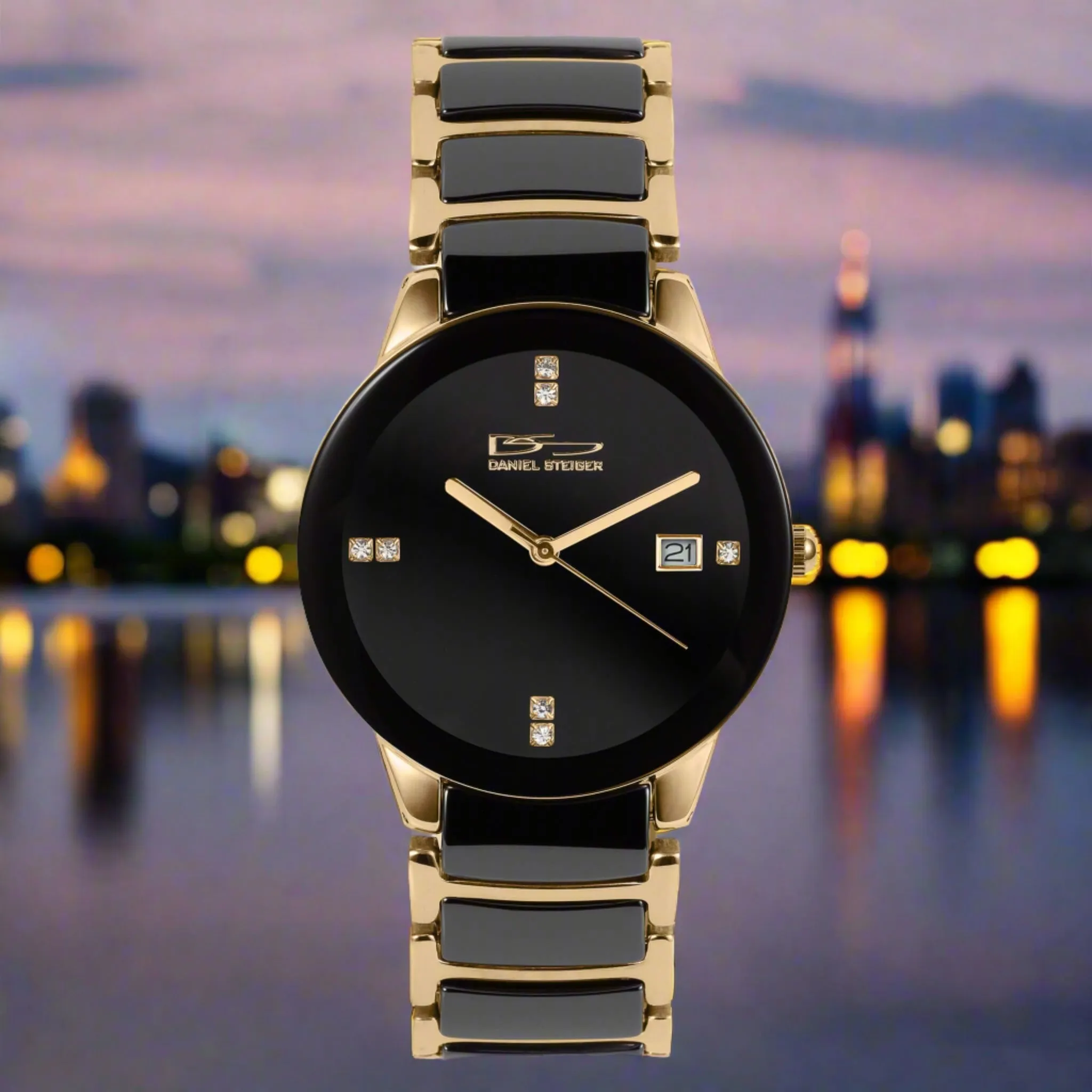 Ceramic Noir Gold Men's Watch