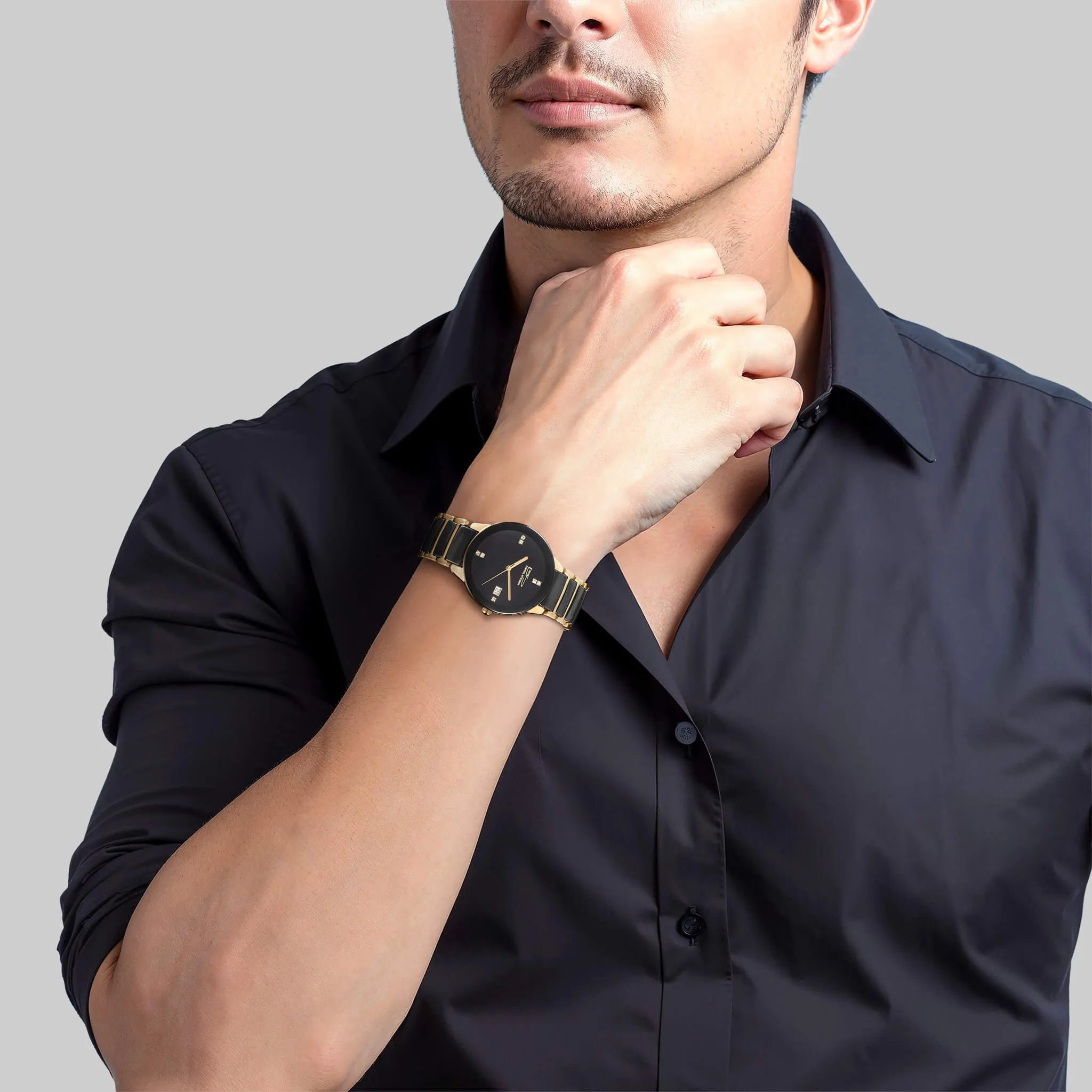 Ceramic Noir Gold Men's Watch