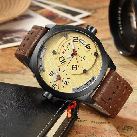 Curren Men's Dual Time Watch (Dial 4.9cm) - CUR 132