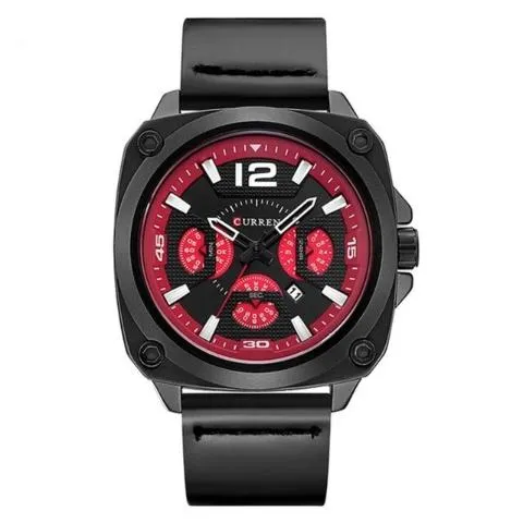 Curren PU Leather Square Watch (Dial 4.6cm) - CUR190