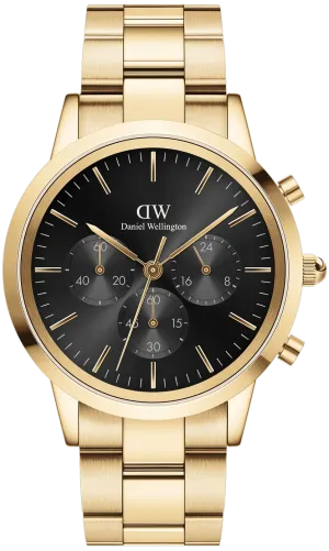 Daniel Wellington Iconic Chronograph Link Onyx G 42MM