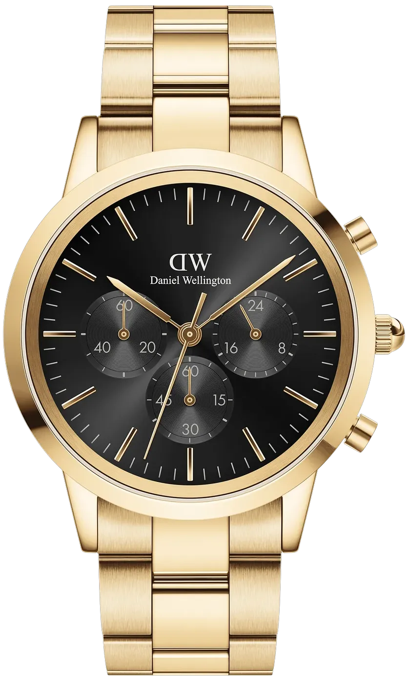 Daniel Wellington Iconic Chronograph Link Onyx G 42MM
