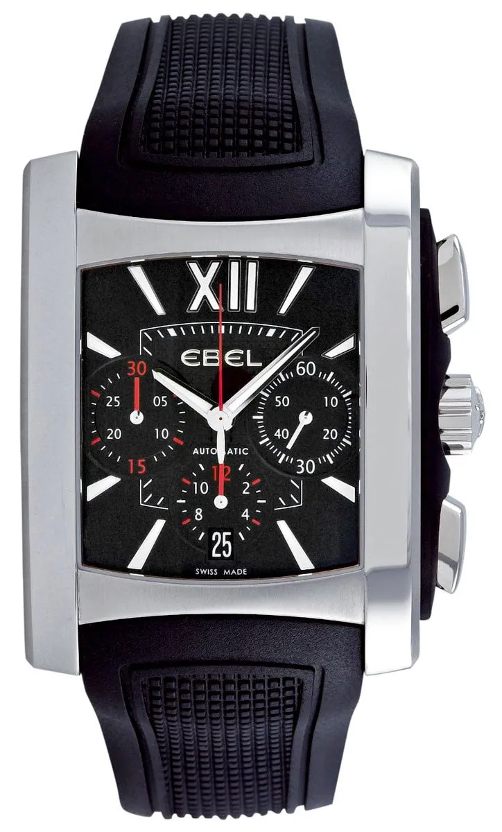 Ebel Brasilia Gents Stainless Steel Mens Chronograph Watch Calendar 9126m52/53br35606  1215783