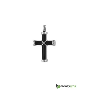 Elegant Black Cross Pendant