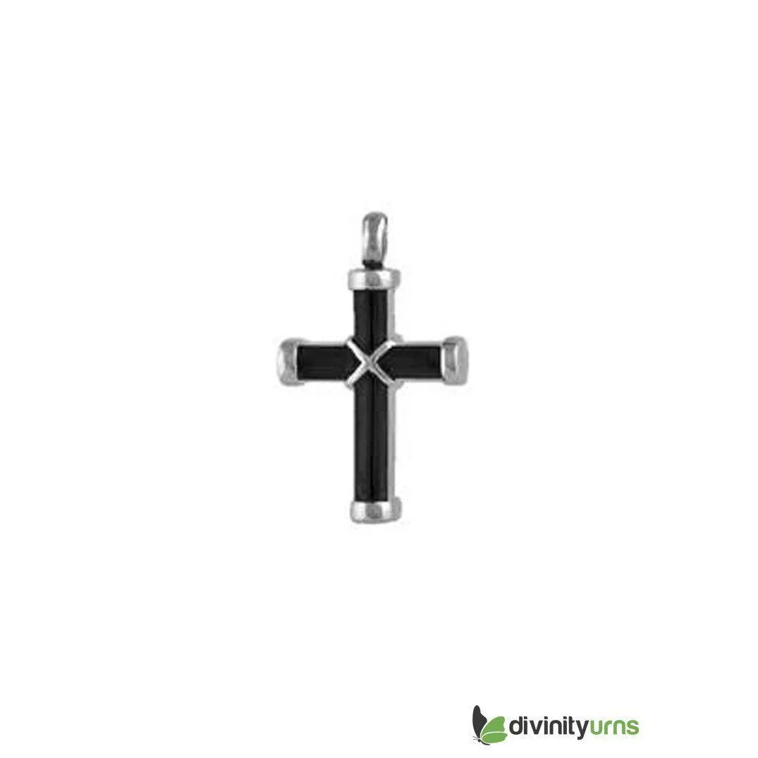 Elegant Black Cross Pendant