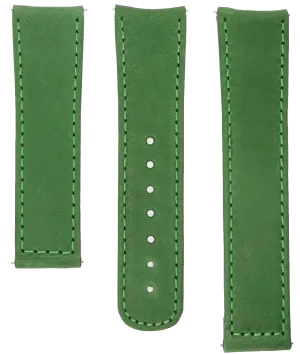 Formex Essence Deployant Green Leather Strap 22mm