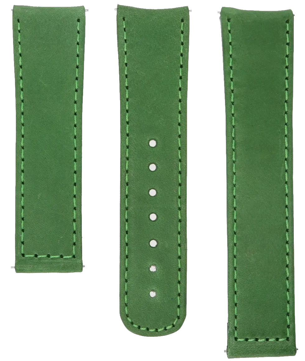 Formex Essence Deployant Green Leather Strap 22mm
