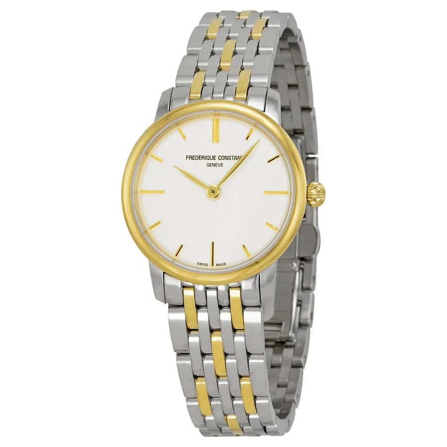 Frederique Constant Slimline Silver Dial Ladies Watch FC-200S1S33B3