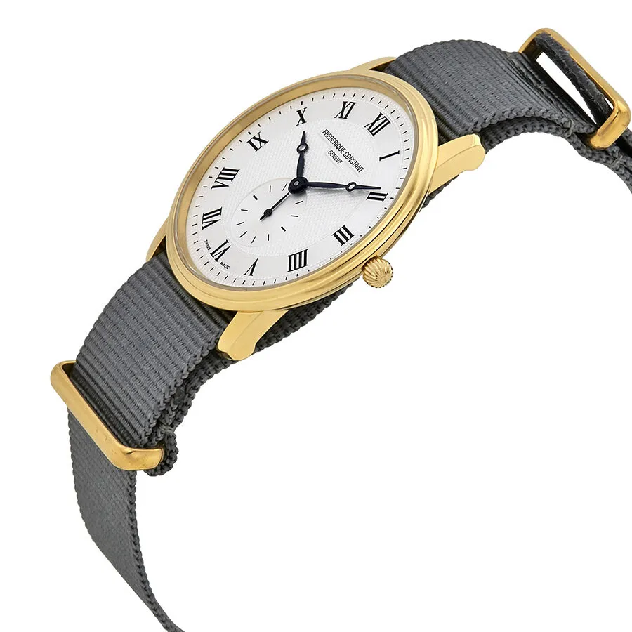 Frederique Constant Slimline Unisex Grey Nylon Watch FC-235M4S5-GREY
