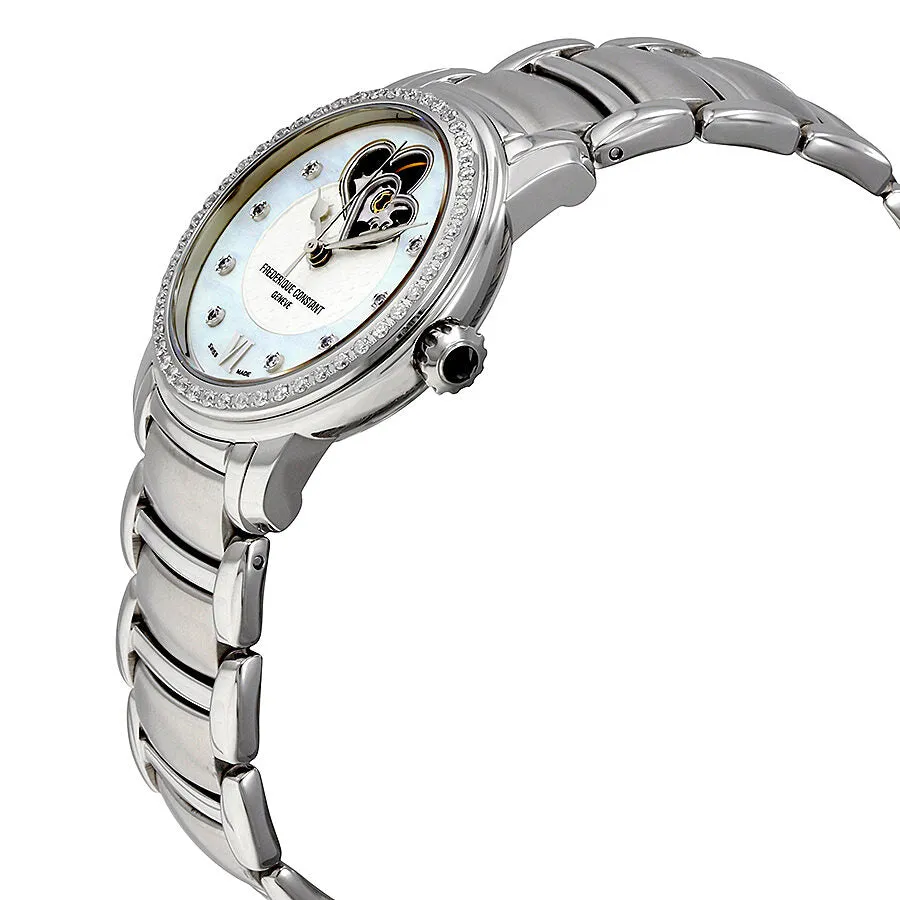 Frederique Constant White Mother of Pearl Ladies Watch FC-310DHB2PD6B
