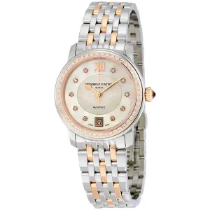 Frederique Constant World Heart Federation Automatic Silver Dial Diamond Two-tone Ladies Watch FC-303WHF2PD2B3