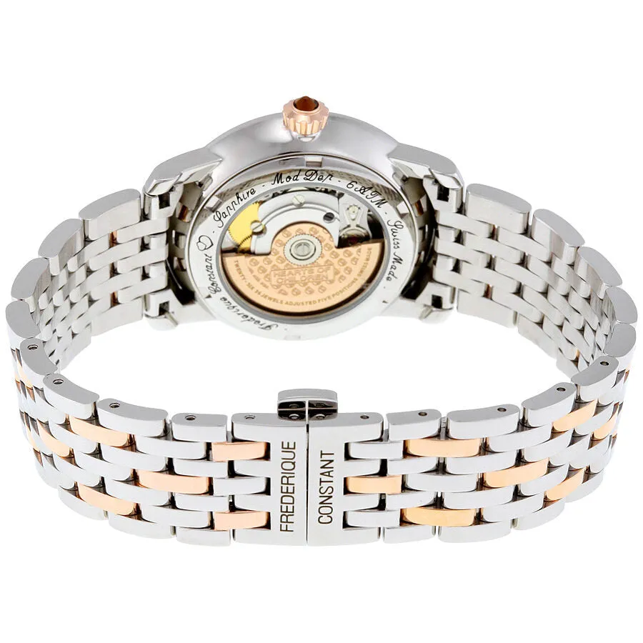 Frederique Constant World Heart Federation Automatic Silver Dial Diamond Two-tone Ladies Watch FC-303WHF2PD2B3