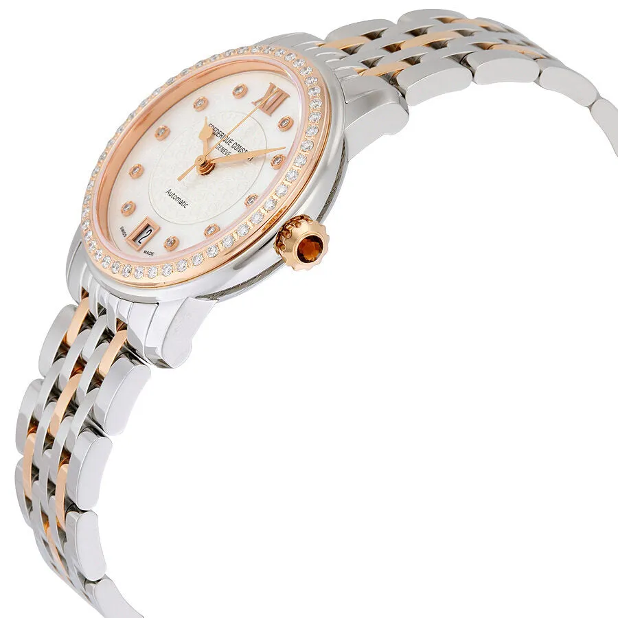 Frederique Constant World Heart Federation Automatic Silver Dial Diamond Two-tone Ladies Watch FC-303WHF2PD2B3