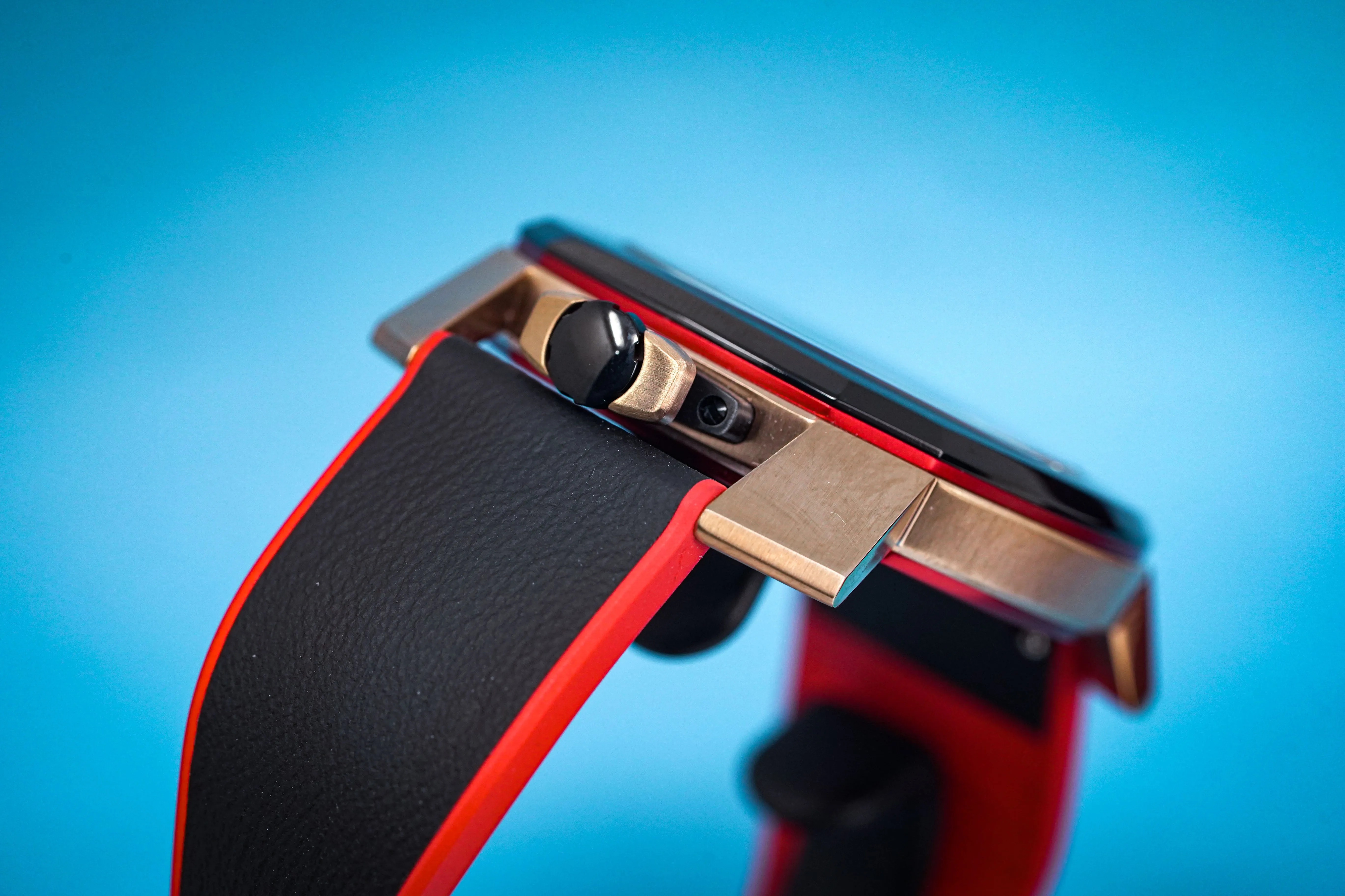 Gaga Milano Watch Frame_One Rose Gold Red 7054.01