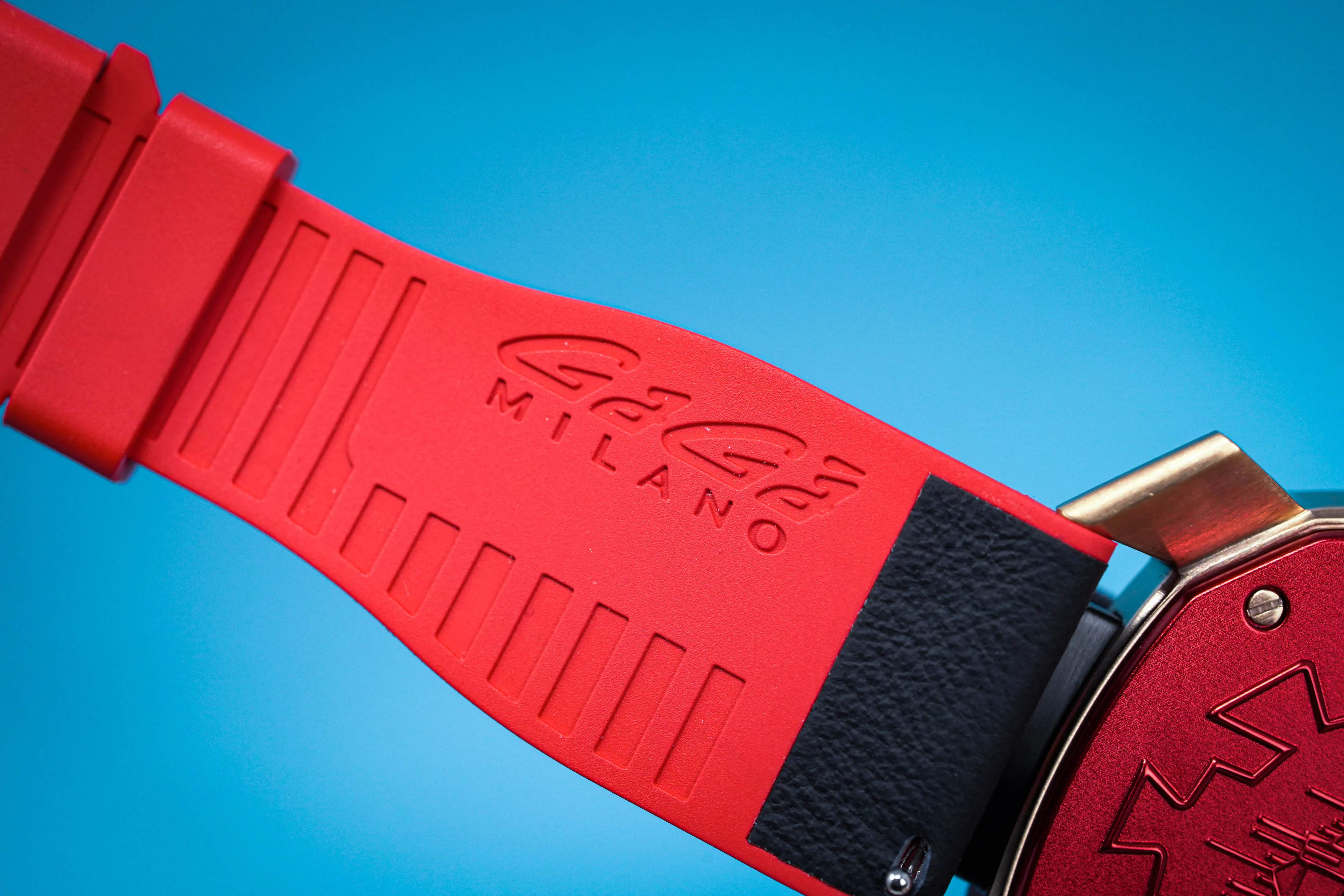 Gaga Milano Watch Frame_One Rose Gold Red 7054.01