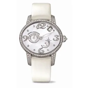 Girard Perregaux Cats Eye 18kt White Gold Diamond Automatic Ladies Watch 80480D53P762-KK7A