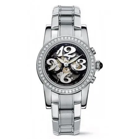 Girard Perregaux Lady Chronograph Black Dial Stainless Steel Ladies Watch 80440D11A611-11A