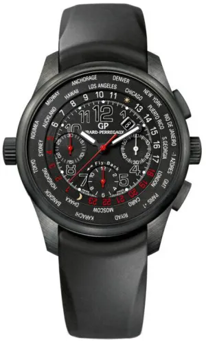 Girard Perregaux WW.TC Black Dial Chronograph Ceramic Automatic Men's Watch 49820-32-612-FK6A