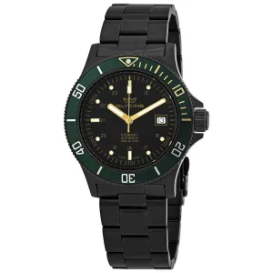 Glycine Combat Automatic Black Dial Black PVD Men's Watch GL0273