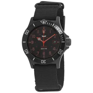 Glycine Combat Sub Automatic Black Dial Men's Nylon Watch GL0085