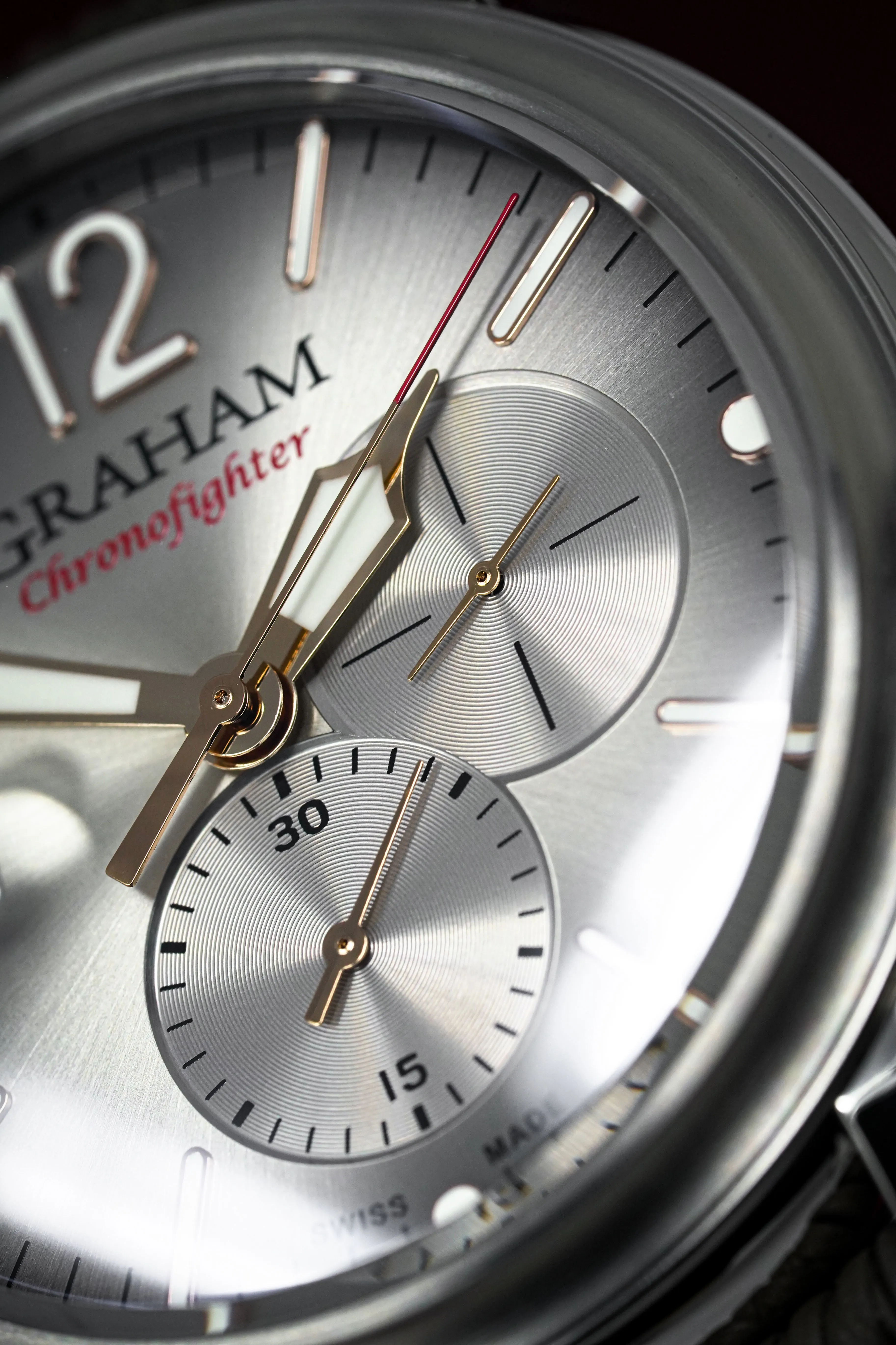 Graham Chronofighter Grand Vintage Steel Rubber 2CVDS.S02A
