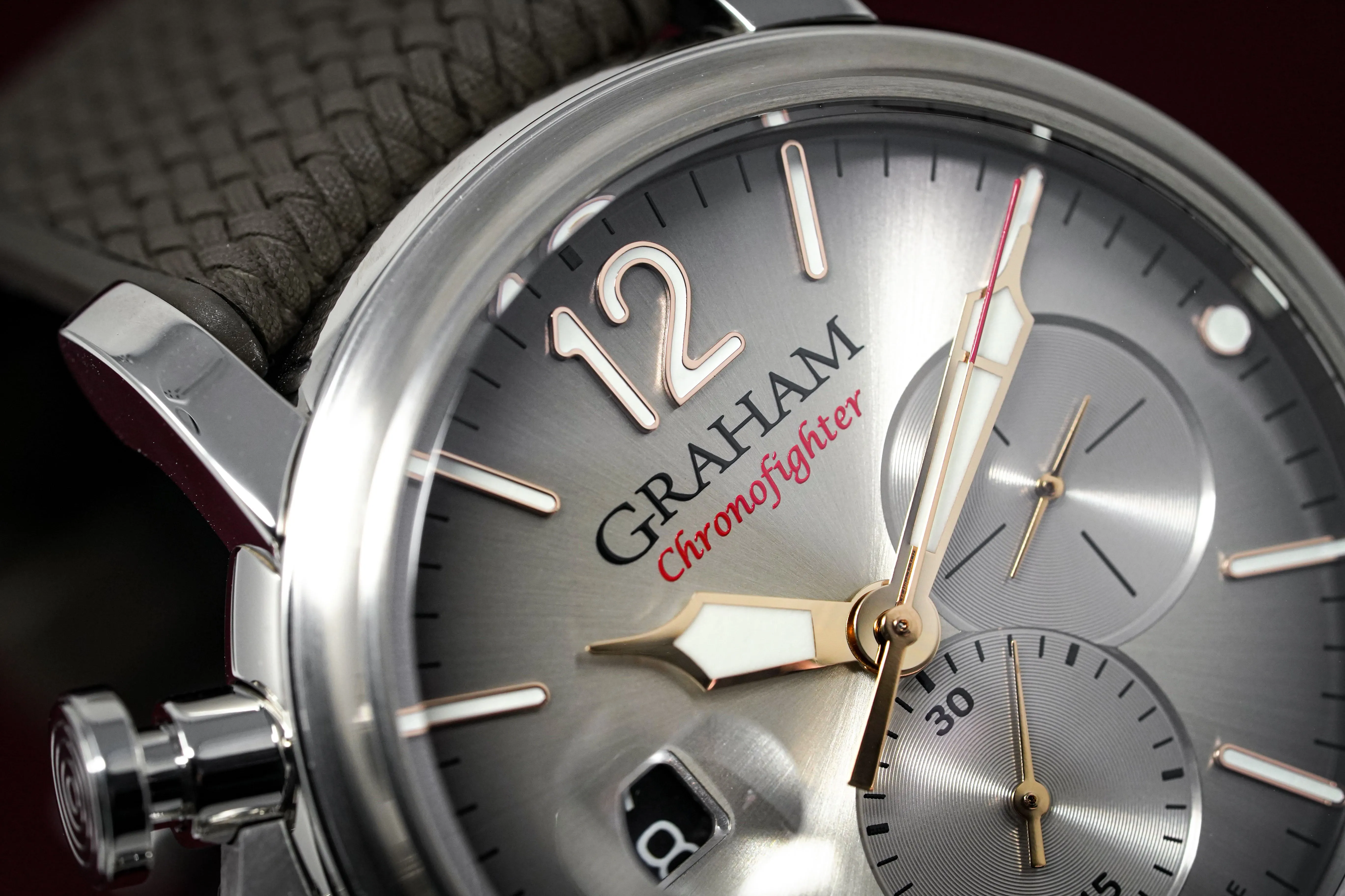 Graham Chronofighter Grand Vintage Steel Rubber 2CVDS.S02A