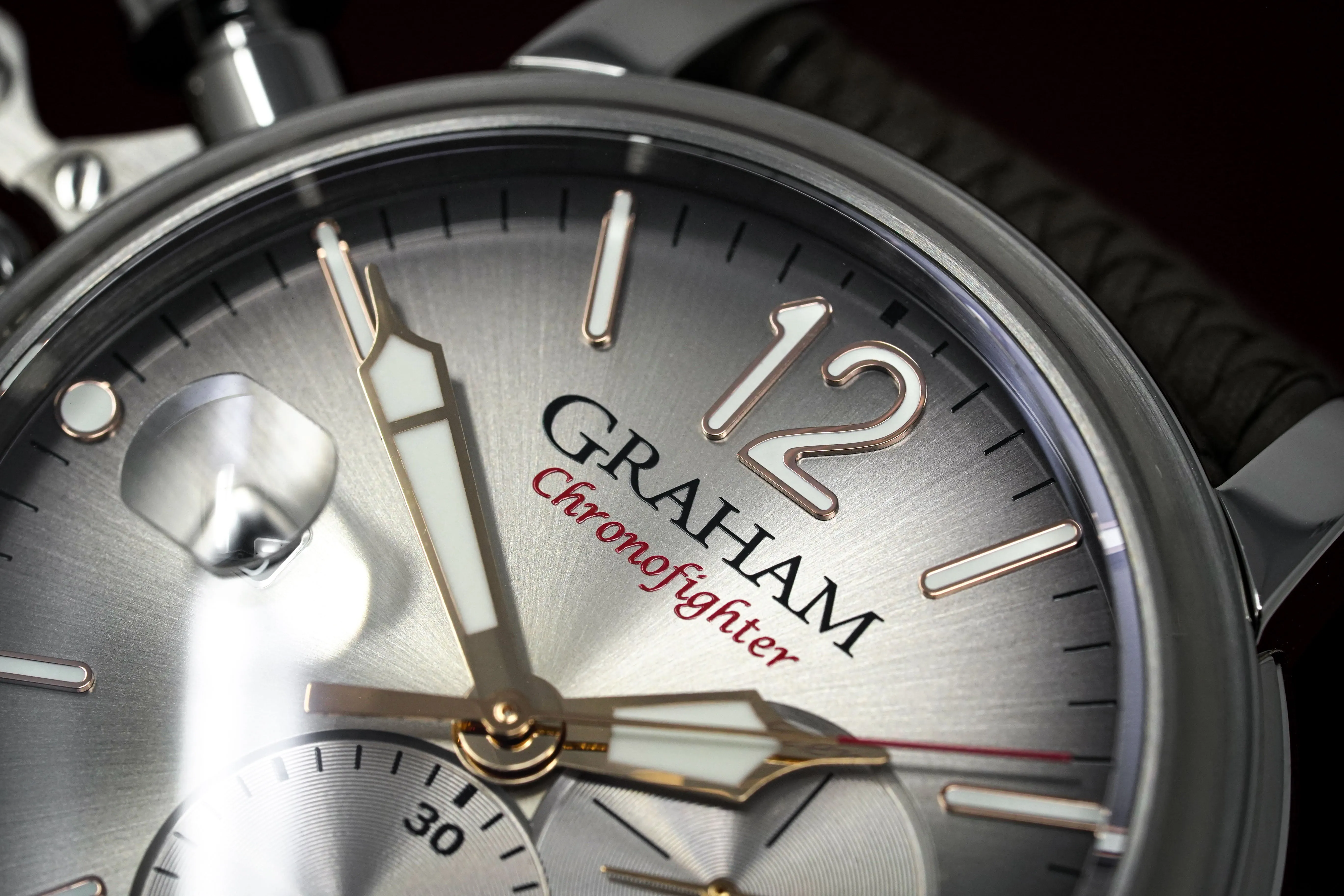Graham Chronofighter Grand Vintage Steel Rubber 2CVDS.S02A