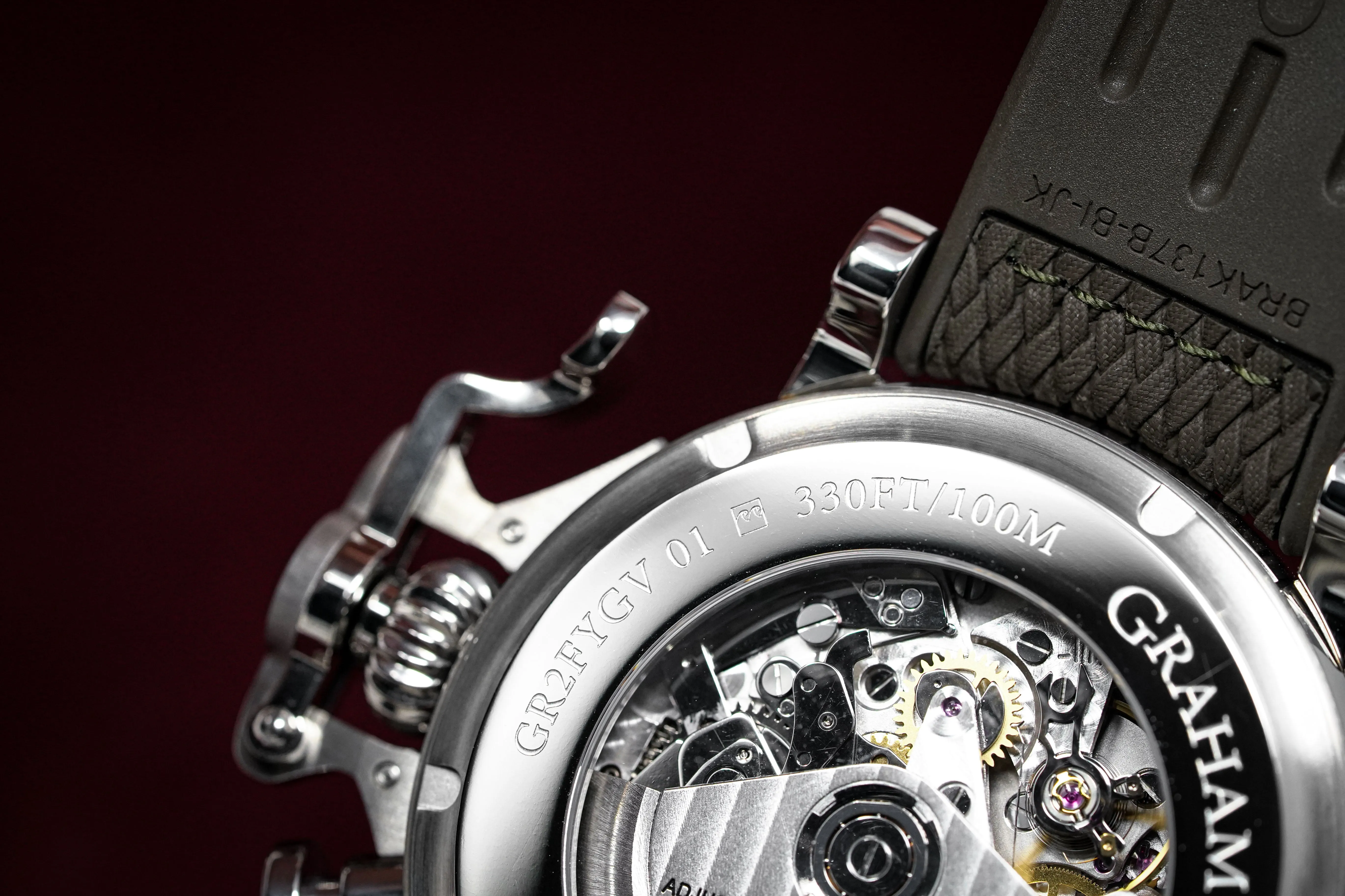 Graham Chronofighter Grand Vintage Steel Rubber 2CVDS.S02A