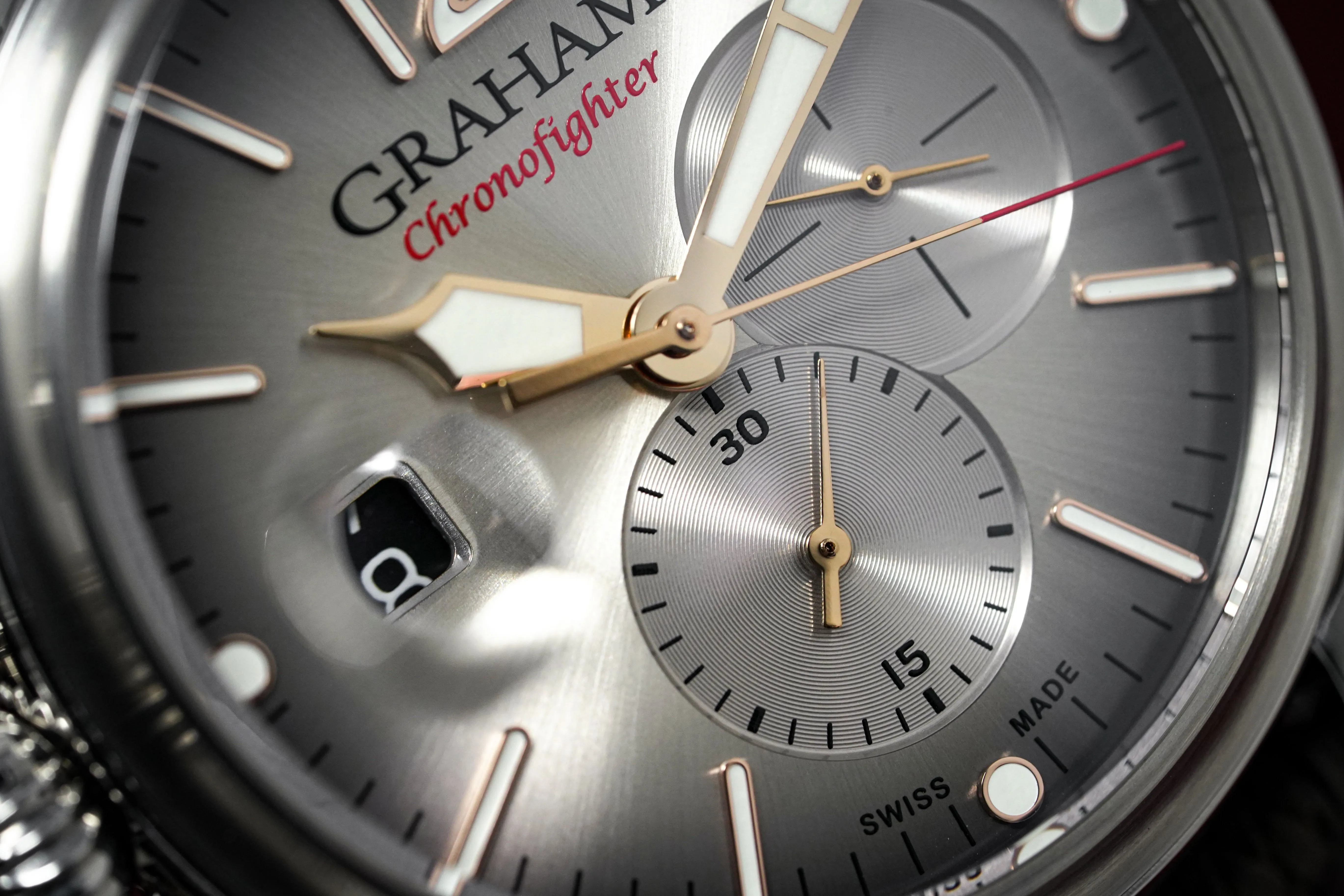 Graham Chronofighter Grand Vintage Steel Rubber 2CVDS.S02A