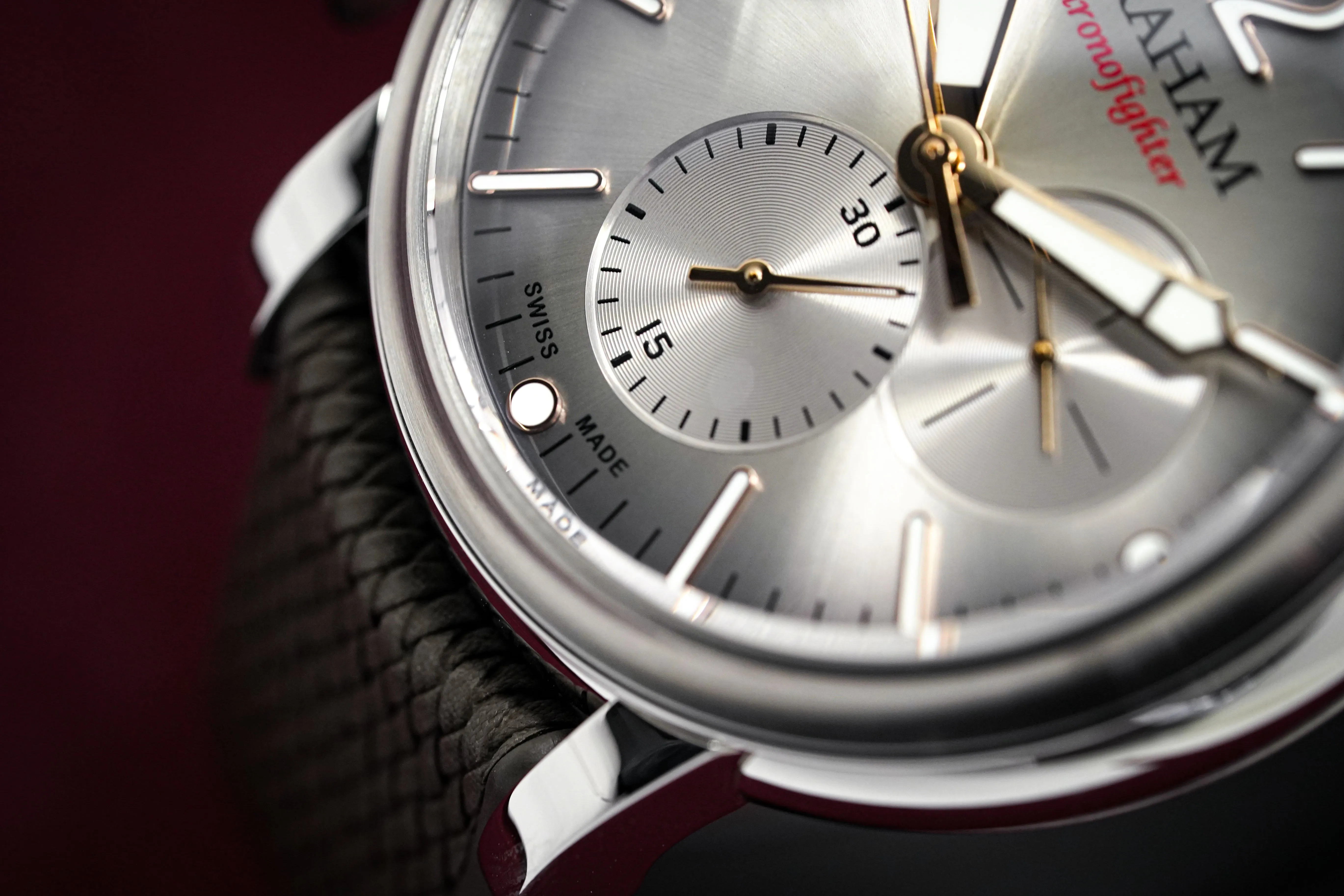 Graham Chronofighter Grand Vintage Steel Rubber 2CVDS.S02A