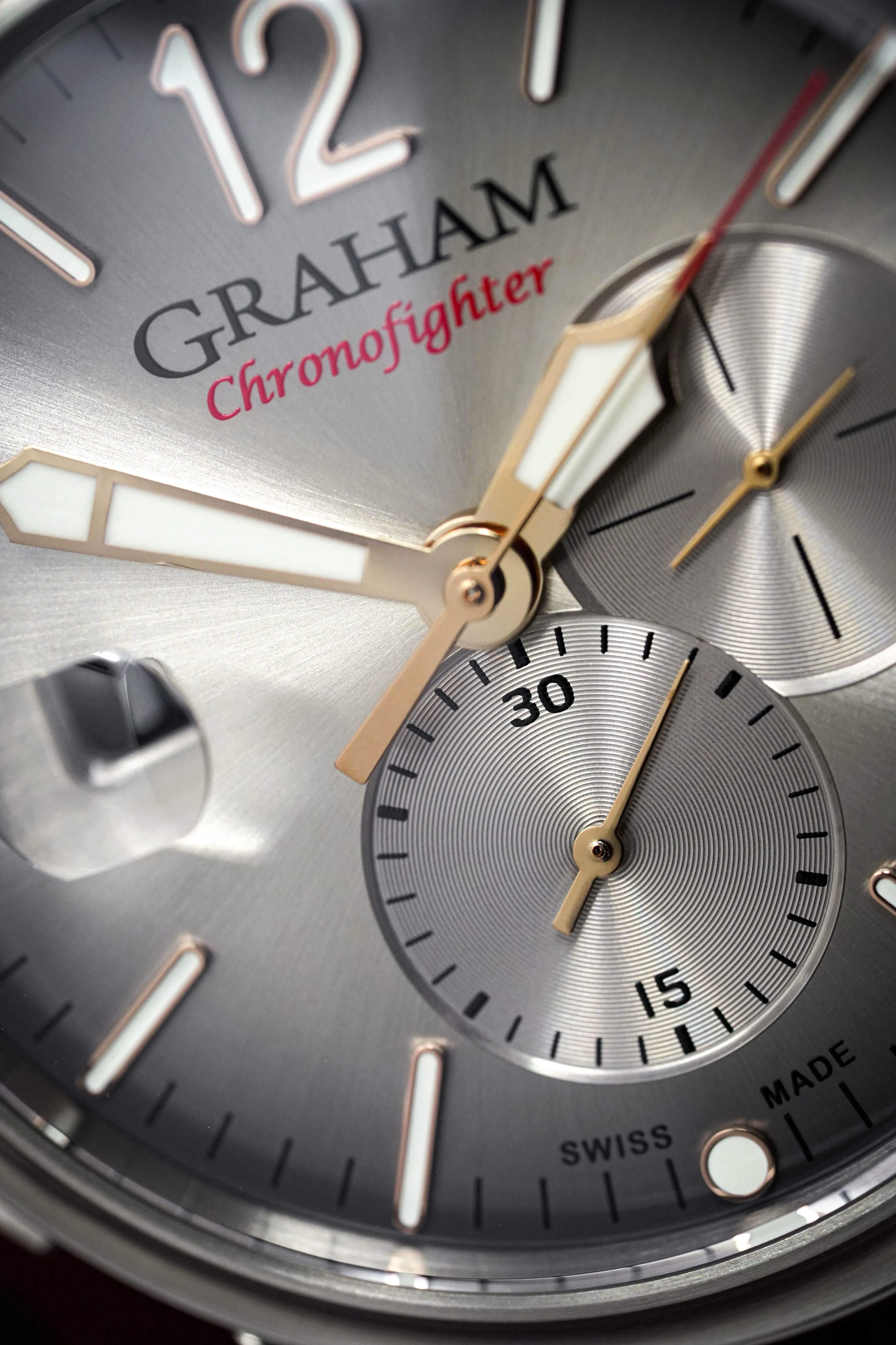 Graham Chronofighter Grand Vintage Steel Rubber 2CVDS.S02A