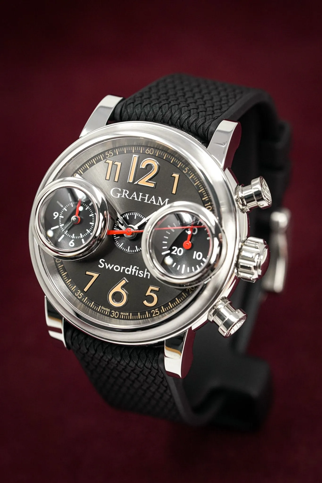 Graham Swordfish 46MM Stainless Steel Black Dial 2SXAS.B06A