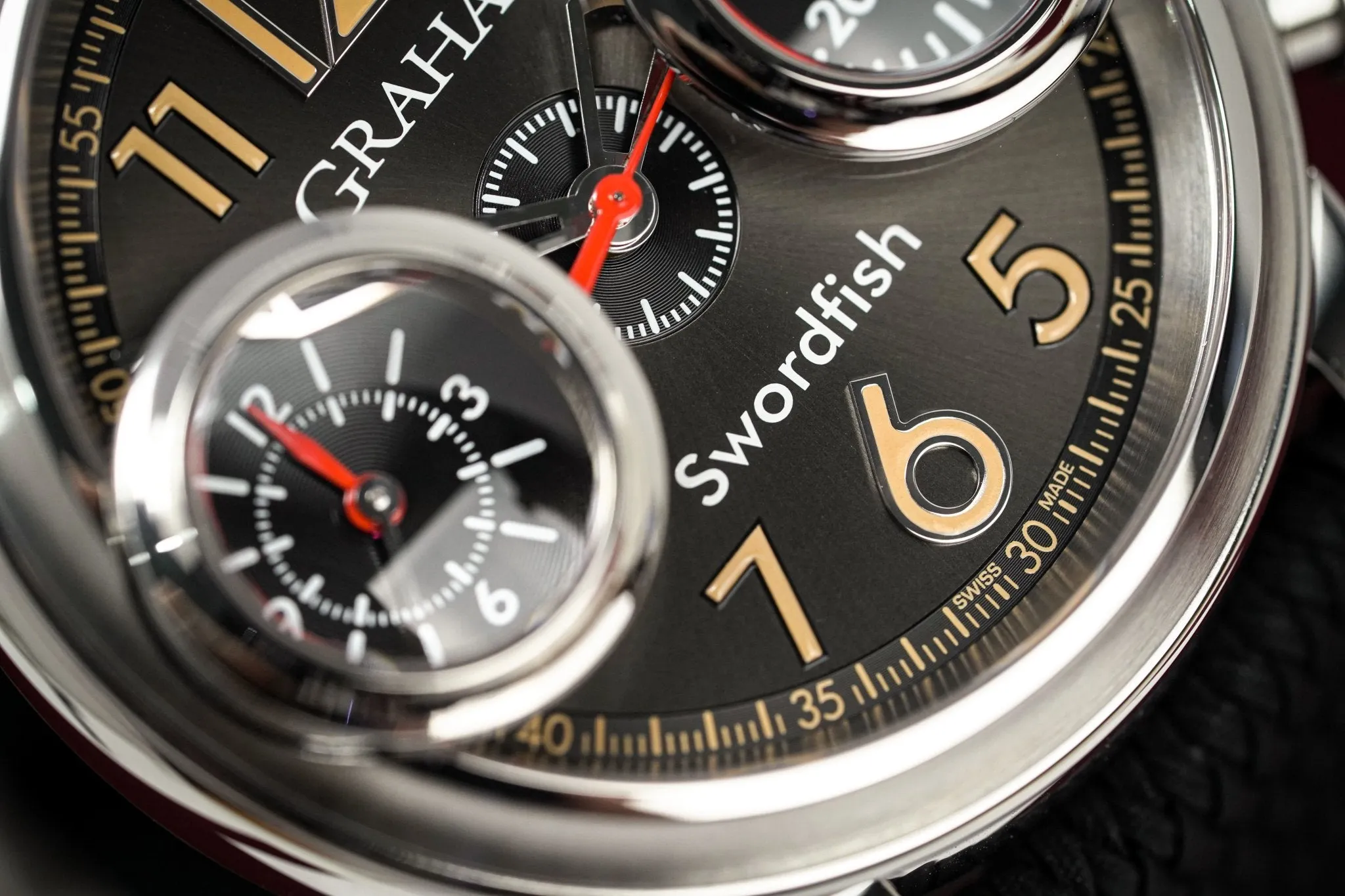 Graham Swordfish 46MM Stainless Steel Black Dial 2SXAS.B06A