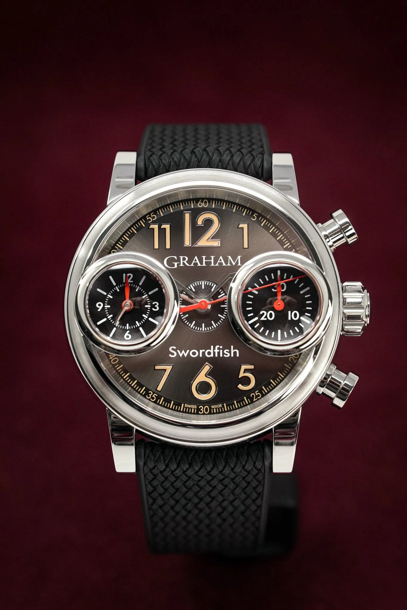 Graham Swordfish 46MM Stainless Steel Black Dial 2SXAS.B06A
