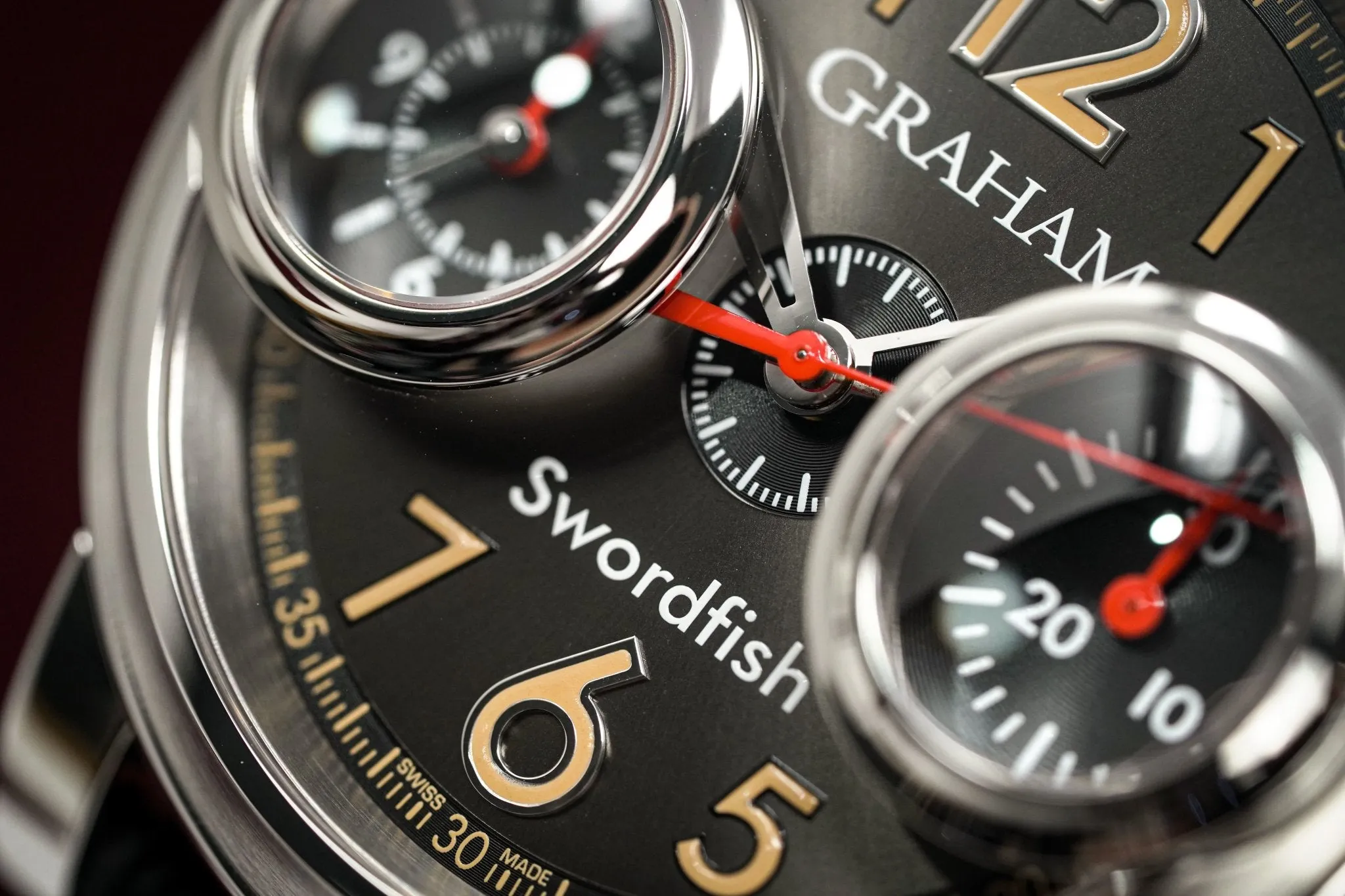 Graham Swordfish 46MM Stainless Steel Black Dial 2SXAS.B06A