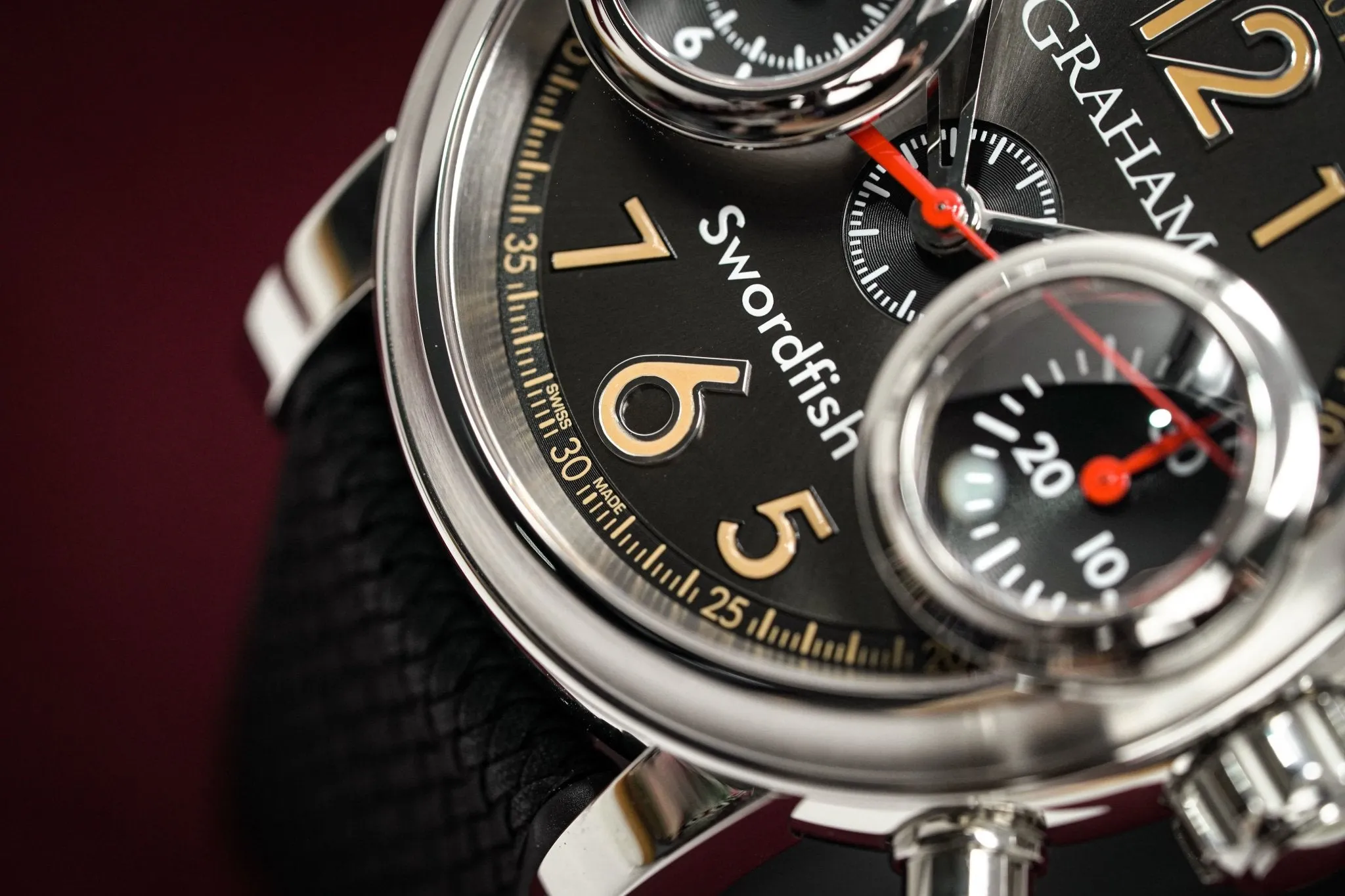 Graham Swordfish 46MM Stainless Steel Black Dial 2SXAS.B06A
