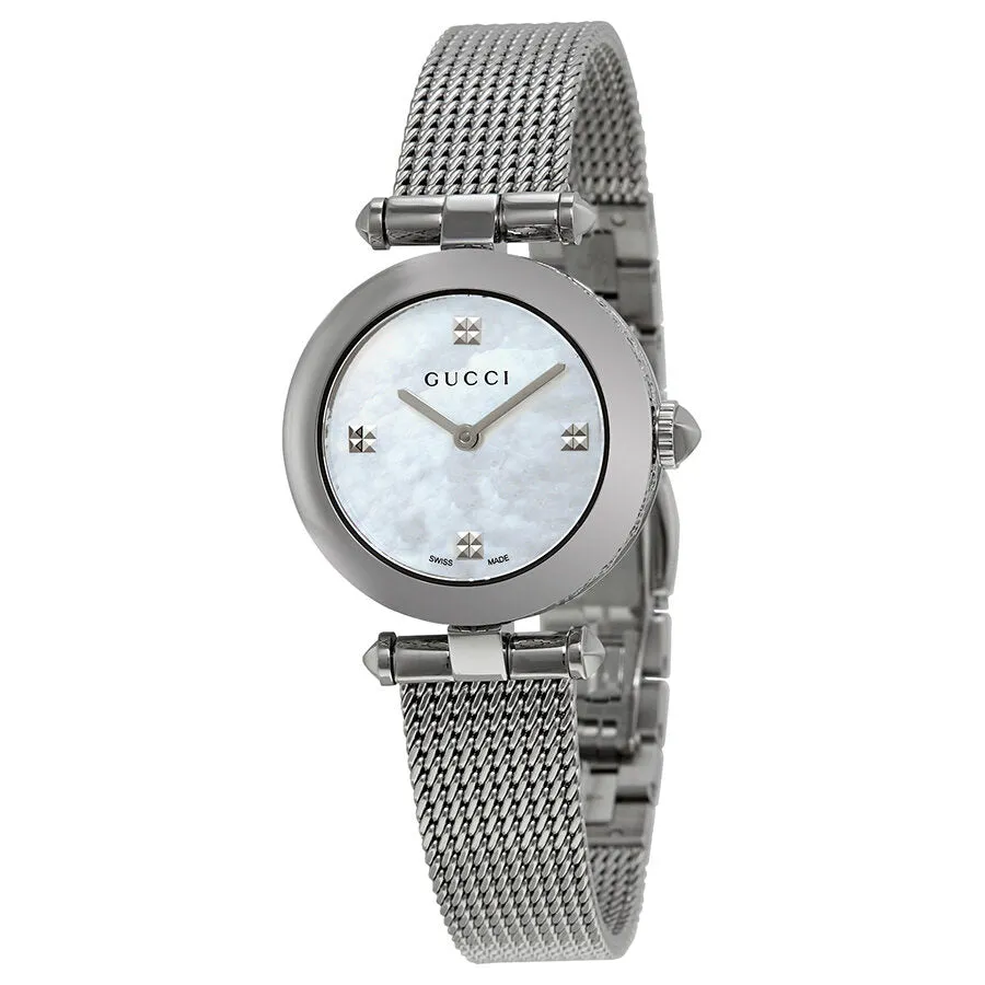 Gucci Diamantissima Mother of Pearl Dial Ladies Watch YA141504