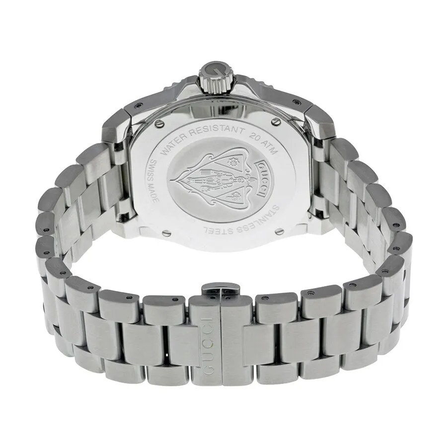 Gucci Dive Black Dial Stainless Steel Men's Watch YA136301