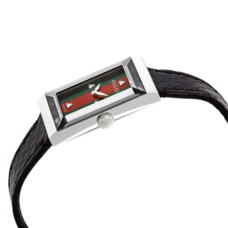Gucci G-Frame Green and Red Mother of Pearl Dial Ladies Watch YA147403