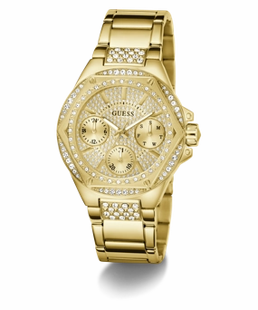 GUESS Ladies Gold Tone Multi-function Watch