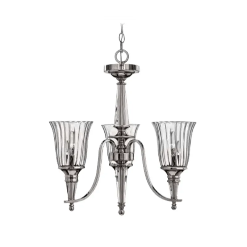 Hamptons Elegant Polished Sterling Chandelier