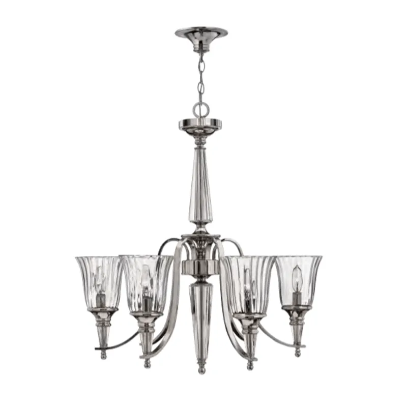 Hamptons Elegant Polished Sterling Chandelier
