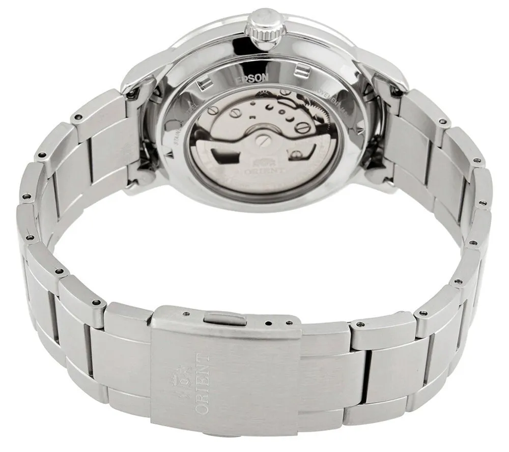 Orient Contemporary Automatic Stainless Steel White Dial Date Mens Watch RA-AC0E02S10B
