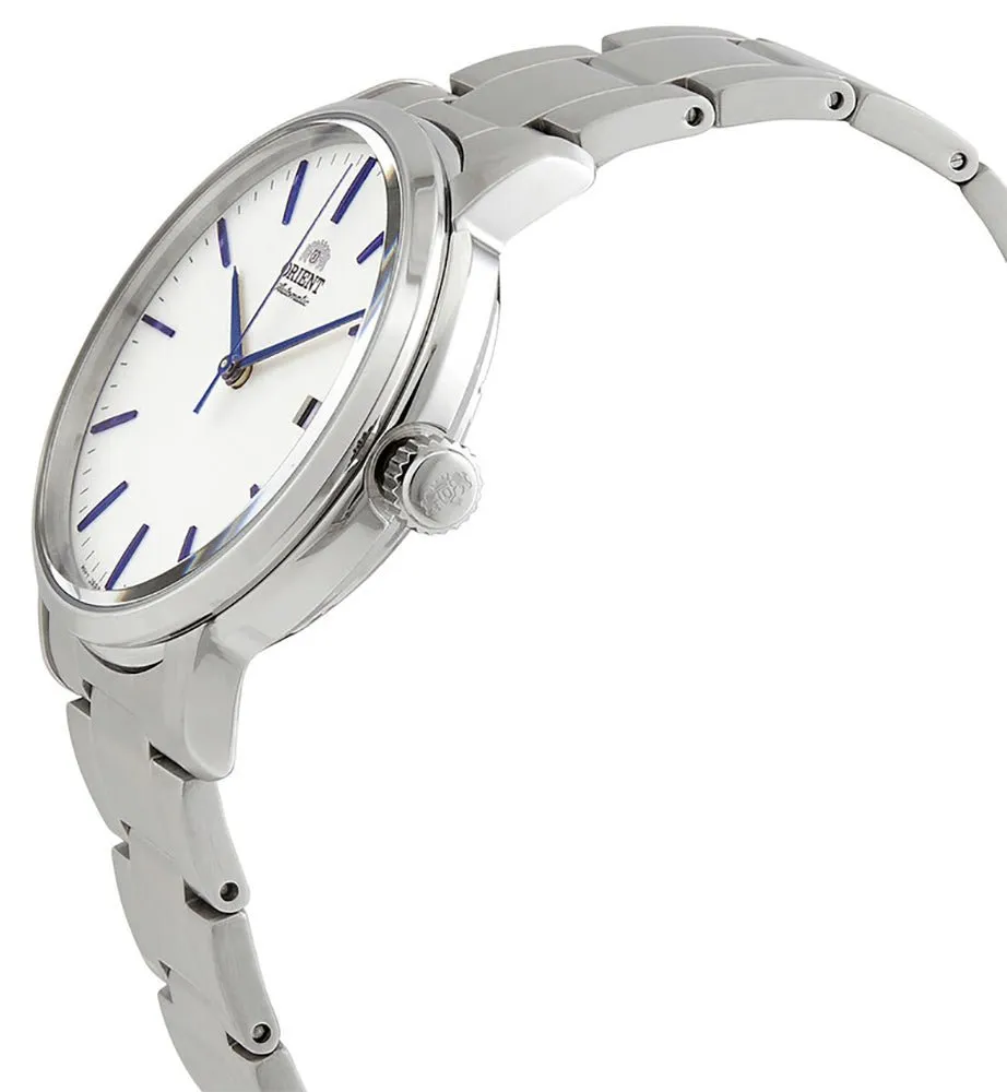 Orient Contemporary Automatic Stainless Steel White Dial Date Mens Watch RA-AC0E02S10B