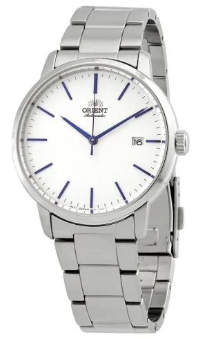 Orient Contemporary Automatic Stainless Steel White Dial Date Mens Watch RA-AC0E02S10B